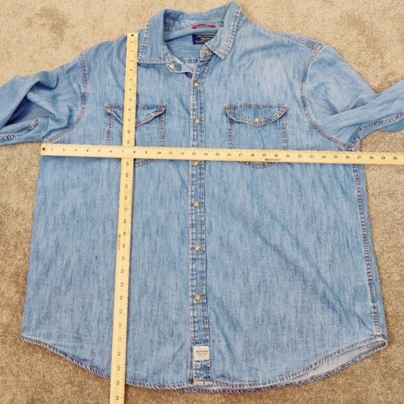 Levi's Strauss Men's Button Down Denim Jacket Size XXL Jean Jacket Snap Buttons - Picture 8 of 11